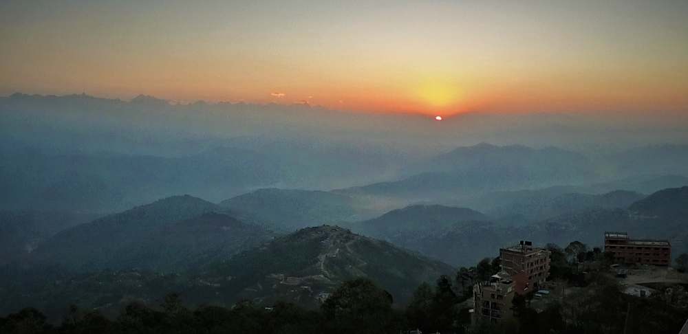 Hiking Around Kathmandu: Sunrise View from Hiking around Kathmandu, Best Hiking Around Kathmandu